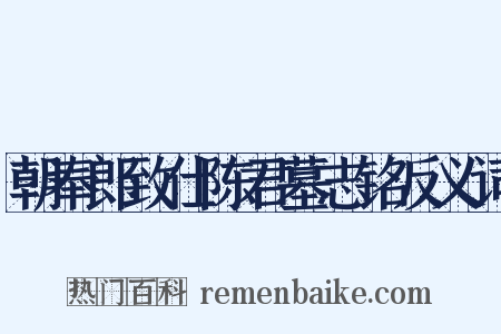 朝奉郎致仕陈君墓志铭反义词是什么意思的图片